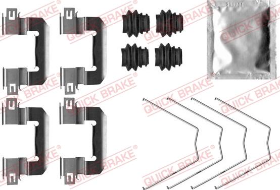 QUICK BRAKE 1090063 - Tillbehörssats, skivbromsbelägg xdelar.se