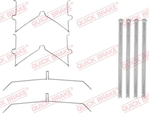 QUICK BRAKE 1090003 - Tillbehörssats, skivbromsbelägg xdelar.se