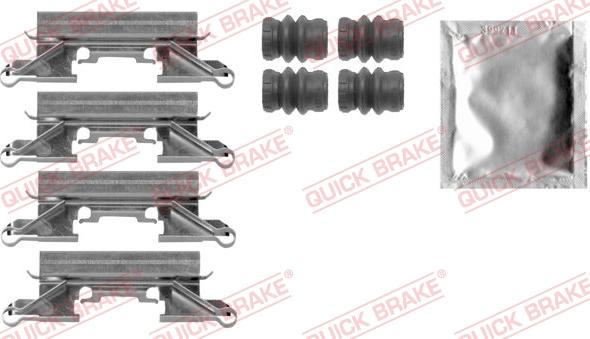 QUICK BRAKE 1090002 - Tillbehörssats, skivbromsbelägg xdelar.se