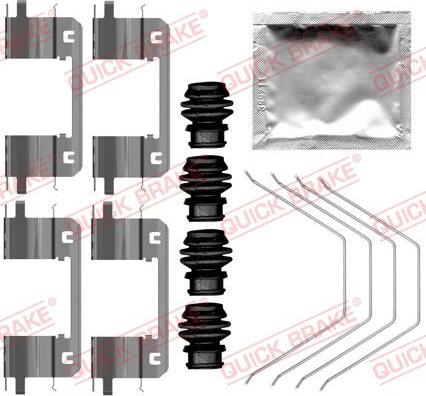 QUICK BRAKE 109-0141 - Tillbehörssats, skivbromsbelägg xdelar.se