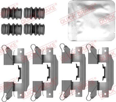 QUICK BRAKE 109-0151 - Tillbehörssats, skivbromsbelägg xdelar.se