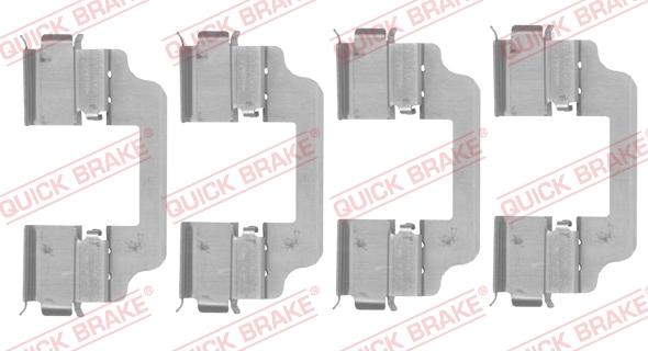 QUICK BRAKE 109-0153 - Tillbehörssats, skivbromsbelägg xdelar.se