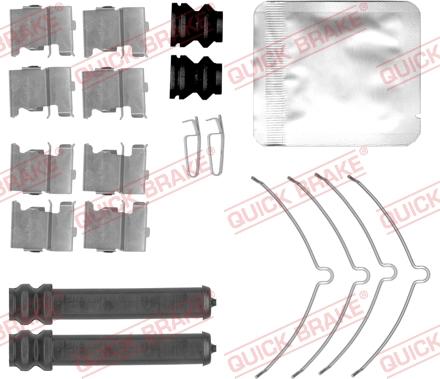 QUICK BRAKE 109-0169 - Tillbehörssats, skivbromsbelägg xdelar.se