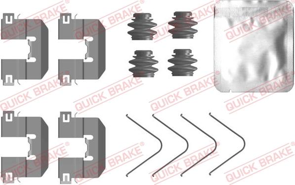 QUICK BRAKE 109-0104 - Tillbehörssats, skivbromsbelägg xdelar.se