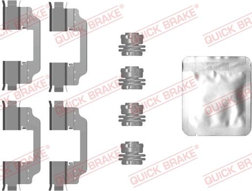 QUICK BRAKE 1090101 - Tillbehörssats, skivbromsbelägg xdelar.se