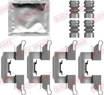 QUICK BRAKE 109-0139 - Tillbehörssats, skivbromsbelägg xdelar.se