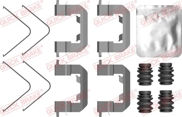 QUICK BRAKE 109-0123 - Tillbehörssats, skivbromsbelägg xdelar.se