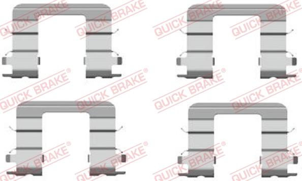 QUICK BRAKE 1091696 - Tillbehörssats, skivbromsbelägg xdelar.se