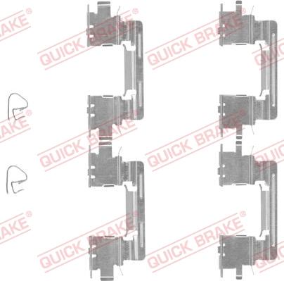 QUICK BRAKE 1091613 - Tillbehörssats, skivbromsbelägg xdelar.se