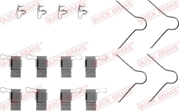 QUICK BRAKE 1091089 - Tillbehörssats, skivbromsbelägg xdelar.se