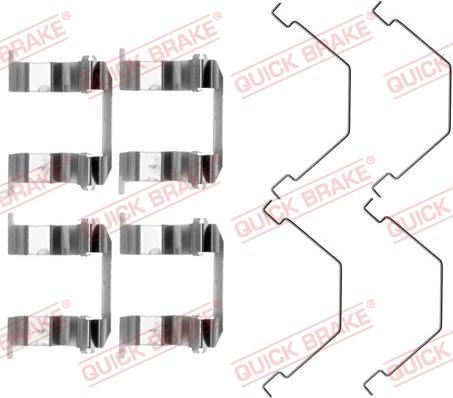 QUICK BRAKE 1091158 - Tillbehörssats, skivbromsbelägg xdelar.se