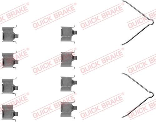 QUICK BRAKE 1091166 - Tillbehörssats, skivbromsbelägg xdelar.se