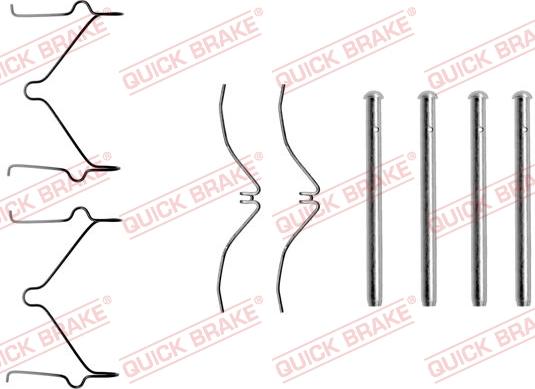 QUICK BRAKE 1091124 - Tillbehörssats, skivbromsbelägg xdelar.se