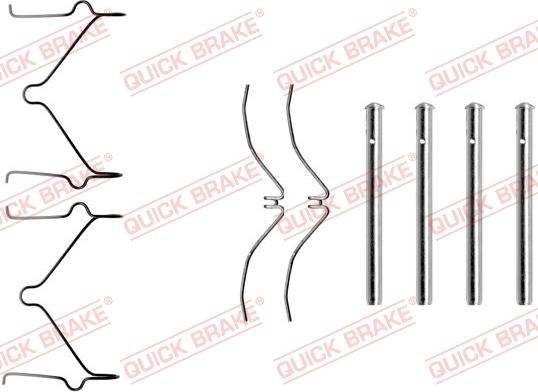 QUICK BRAKE 1091126 - Tillbehörssats, skivbromsbelägg xdelar.se