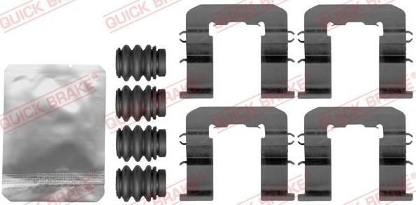 QUICK BRAKE 1091893 - Tillbehörssats, skivbromsbelägg xdelar.se