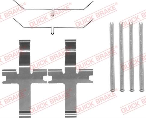 QUICK BRAKE 1091819 - Tillbehörssats, skivbromsbelägg xdelar.se