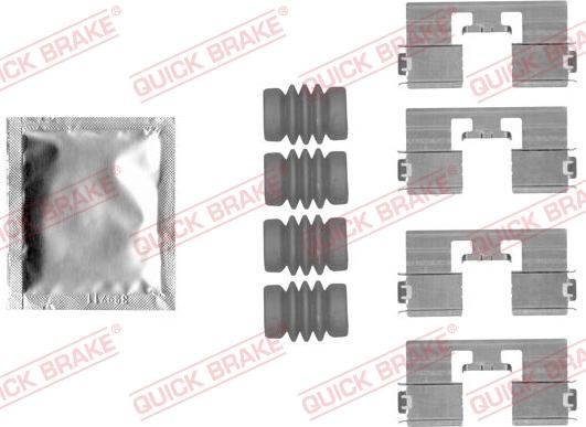 QUICK BRAKE 1091818 - Tillbehörssats, skivbromsbelägg xdelar.se