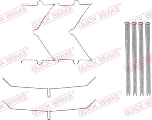 QUICK BRAKE 1091885 - Tillbehörssats, skivbromsbelägg xdelar.se