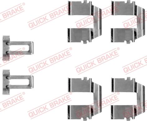 QUICK BRAKE 1091233 - Tillbehörssats, skivbromsbelägg xdelar.se