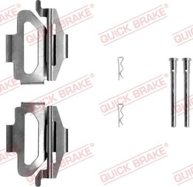 QUICK BRAKE 109-1225 - Tillbehörssats, skivbromsbelägg xdelar.se