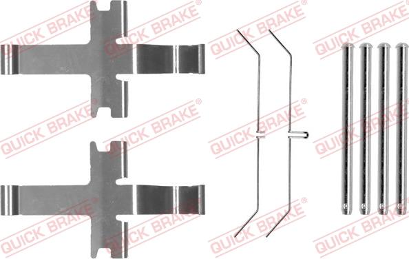 QUICK BRAKE 1091752 - Tillbehörssats, skivbromsbelägg xdelar.se