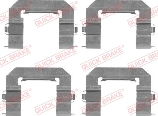 QUICK BRAKE 1091761 - Tillbehörssats, skivbromsbelägg xdelar.se