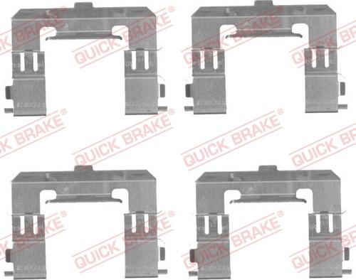 QUICK BRAKE 1091715 - Tillbehörssats, skivbromsbelägg xdelar.se