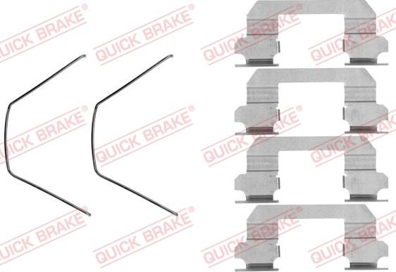 QUICK BRAKE 1091789 - Tillbehörssats, skivbromsbelägg xdelar.se