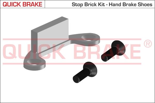 QUICK BRAKE 105-0481 - Tillbehörssats, bromsbackar, parkeringsbroms xdelar.se