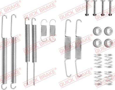 QUICK BRAKE 1050598 - Tillbehörssats, bromsbackar xdelar.se