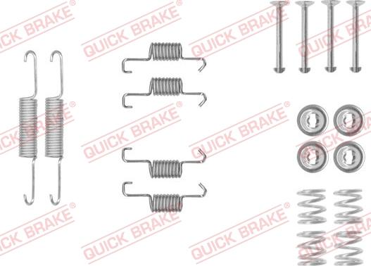 QUICK BRAKE 1050011 - Tillbehörssats, bromsbackar, parkeringsbroms xdelar.se