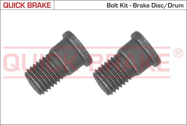 QUICK BRAKE 11666K - Skruvsats, bromsskiva xdelar.se