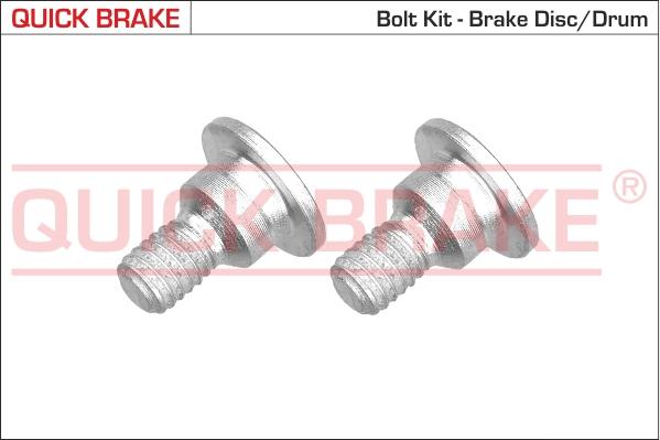 QUICK BRAKE 11660K - Skruvsats, bromsskiva xdelar.se