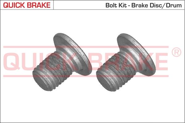 QUICK BRAKE 11661K - Skruvsats, bromsskiva xdelar.se