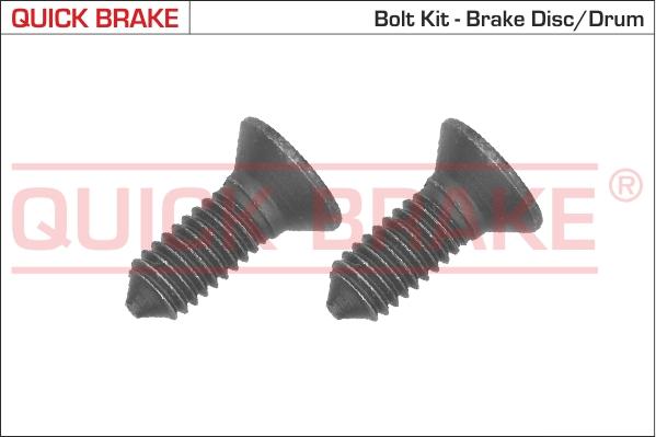 QUICK BRAKE 11667K - Skruvsats, bromsskiva xdelar.se