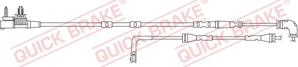 QUICK BRAKE WS 0420 A - Varningssensor, bromsbeläggslitage xdelar.se