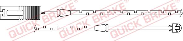 QUICK BRAKE WS 0152 A - Varningssensor, bromsbeläggslitage xdelar.se