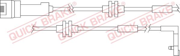 QUICK BRAKE WS 0157 A - Varningssensor, bromsbeläggslitage xdelar.se