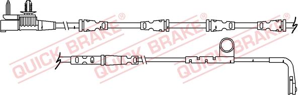 QUICK BRAKE WS 0364 A - Varningssensor, bromsbeläggslitage xdelar.se