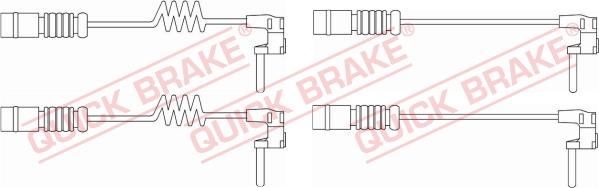 QUICK BRAKE WS 0301 A - Varningssensor, bromsbeläggslitage xdelar.se