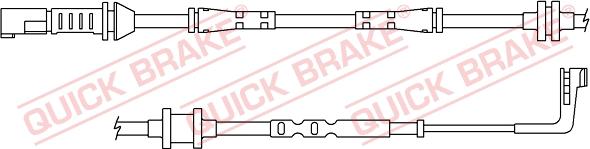 QUICK BRAKE WS 0383 A - Varningssensor, bromsbeläggslitage xdelar.se