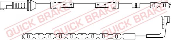 QUICK BRAKE WS 0382 A - Varningssensor, bromsbeläggslitage xdelar.se