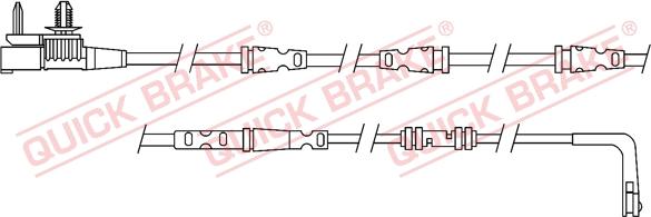 QUICK BRAKE WS 0325 A - Varningssensor, bromsbeläggslitage xdelar.se