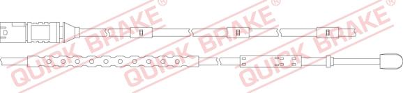 QUICK BRAKE WS 0321 A - Varningssensor, bromsbeläggslitage xdelar.se