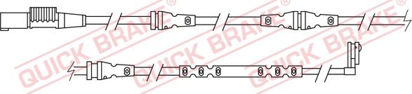 QUICK BRAKE WS 0327 A - Varningssensor, bromsbeläggslitage xdelar.se