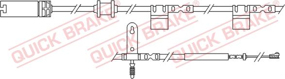 QUICK BRAKE WS 0299 A - Varningssensor, bromsbeläggslitage xdelar.se