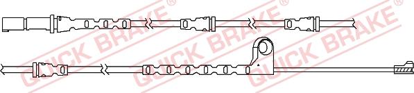 QUICK BRAKE WS 0290 A - Varningssensor, bromsbeläggslitage xdelar.se