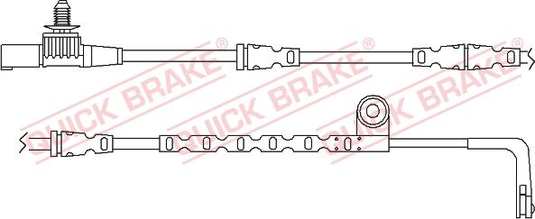 QUICK BRAKE WS0265A - Varningssensor, bromsbeläggslitage xdelar.se