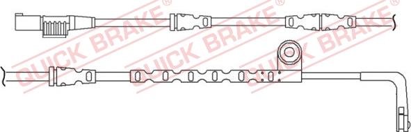 QUICK BRAKE WS 0260 A - Varningssensor, bromsbeläggslitage xdelar.se