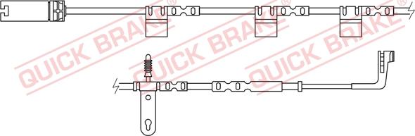 QUICK BRAKE WS 0267 A - Varningssensor, bromsbeläggslitage xdelar.se